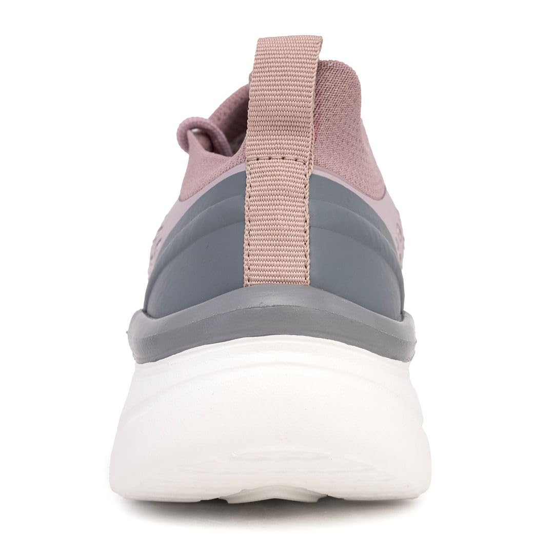 Nautica Women's Fashion Sneaker Lace-Up Running Shoe Casual Max Cushioning Walking Tennis Sneaker-Seracen-Light Lilac-10