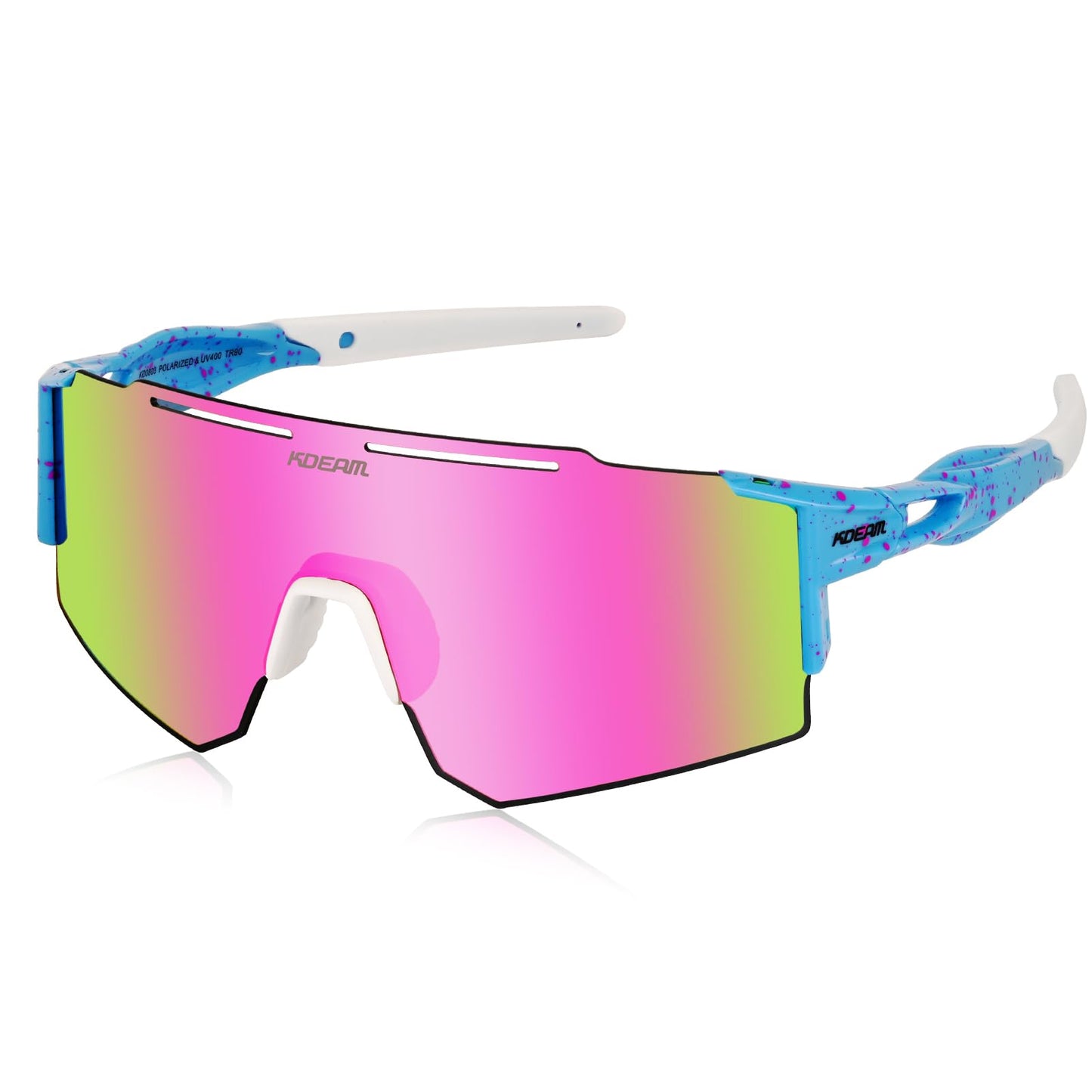 ALSUZYIOT Sports Polarized Sunglasses UV400 Outdoor Shades TR90 Frame Sun Glasses for Golf Baseball Driving Fishing (C8)