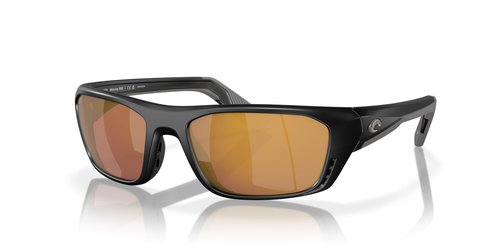 Costa Del Mar Whitetip Pro Sunglasses, Matte Black/Gold Mirrored 580G, 57 mm