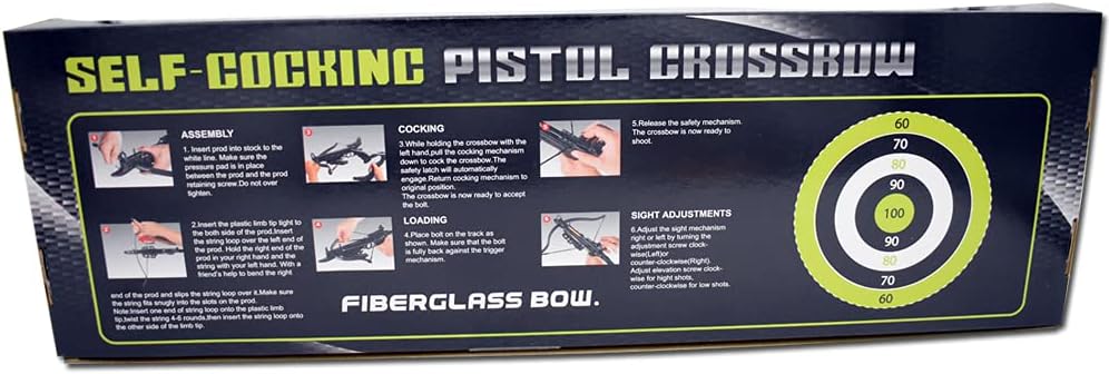 Snake Eye Tactical Cobra-System Self-Cocking-Pistol Crossbow 80 lbs 225 FPS