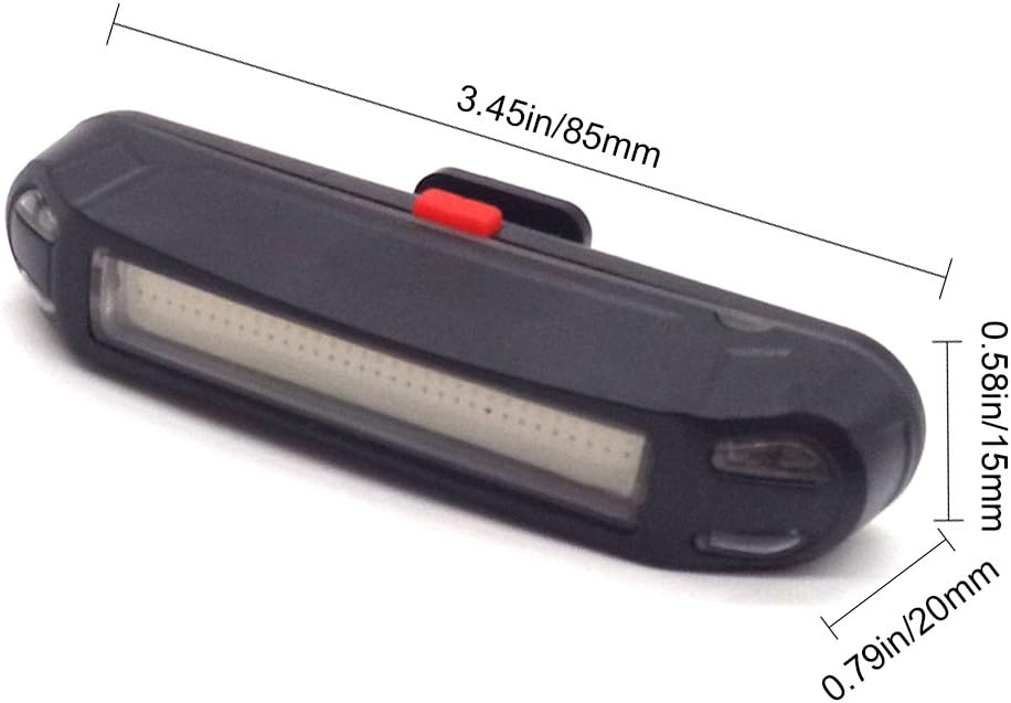 Superdream Waterproof Rear Bike Light USB Rechargeable, LED Bicycle Tail Light for Cycling Safety Flashlight