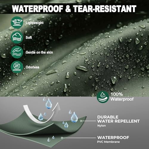 Waterproof Fishing & Hunting Waders with Boots - MOMODA M13/W15, Lightweight 2-Ply Nylon PVC Men Women