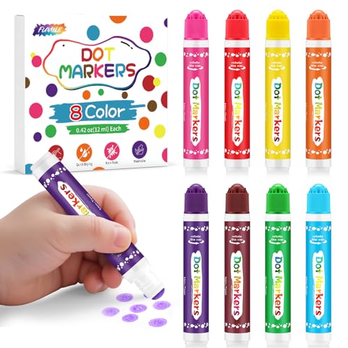 8 Pack Dot Markers for Toddlers Non-Toxic Washable Art Supplies - Variation of THIS listing