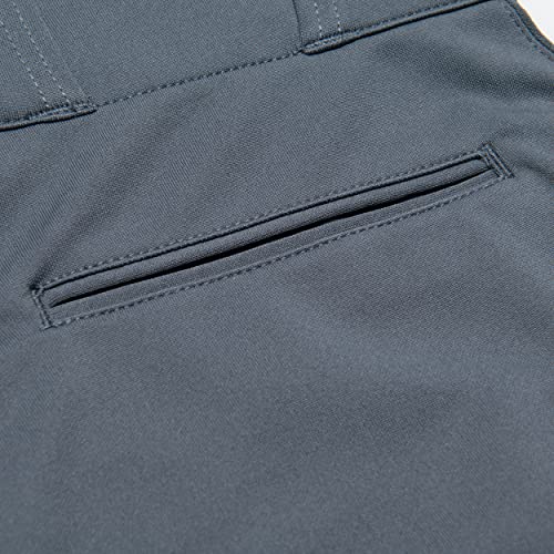 Girls' Tournament Softball Knickers - Large Graphite Low-Rise Polyester