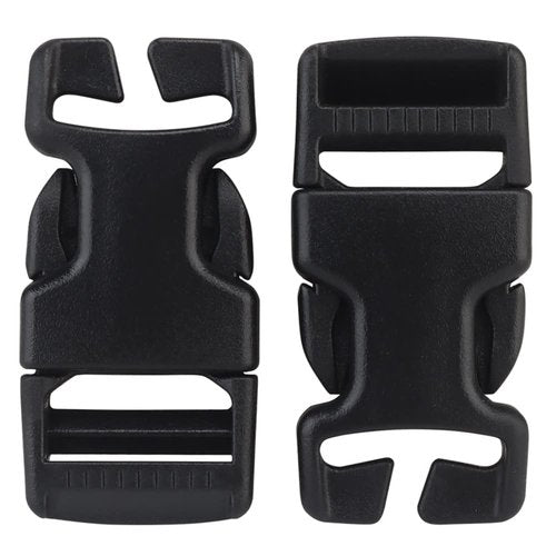 YASHALY 2pcs 1'' Secure and Reliable Tactical Quick-Release SRB QASM Buckles Side Release Buckle for Heavy-Duty Use (BK)