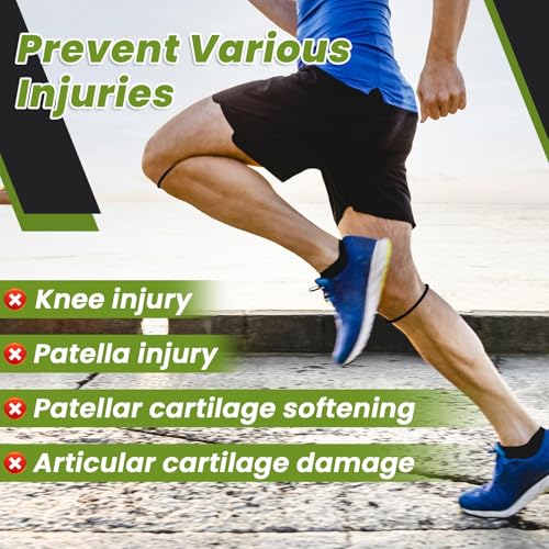 4PCS Patellar Tendon Knee Strap Knee Band for Knee Pain Relief Patella Band for Basketball Running Sports Breathable Patellar Tendon Support Strap (Black + White)