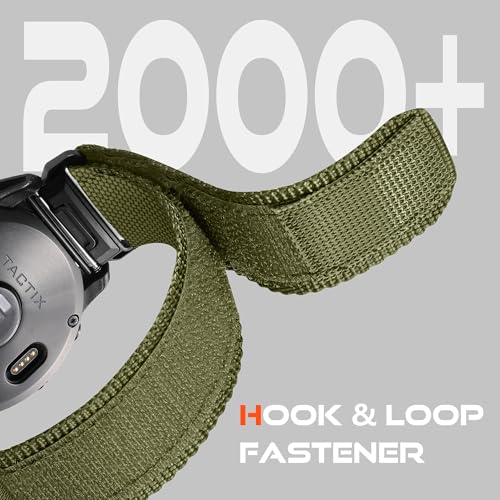 Army Green 26mm Quick Fit Watch Band Compatible with Garmin Fenix 9 8 51mm - Large