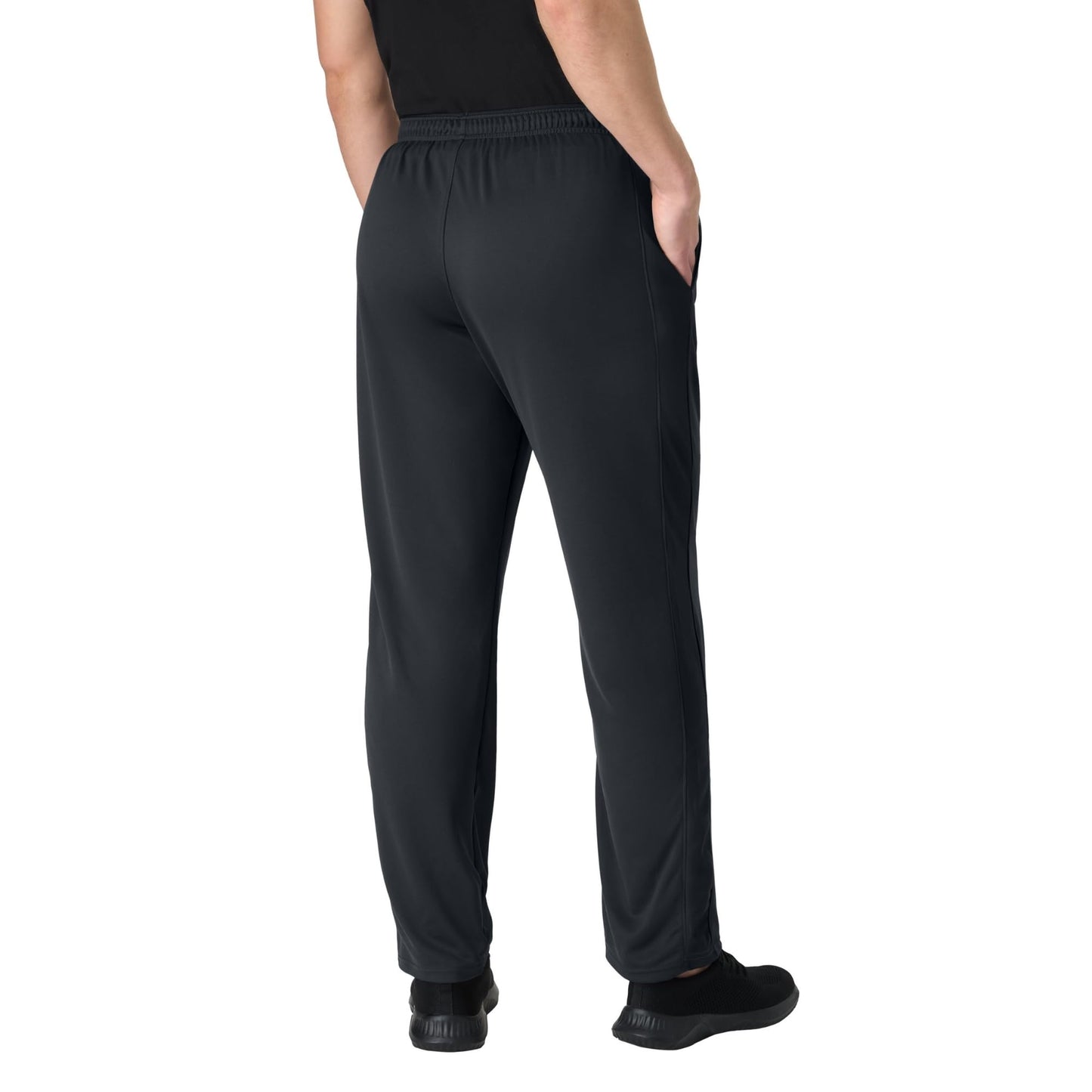 Hanes mens Sport X-temp Performance Training With Pockets Pants, Black, Large US