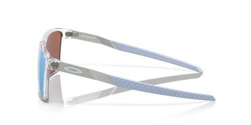 Oakley OO9483 Exchange Sun Rectangular Sunglasses, Polished Clear/Prizm Deep Water Polarized, 56 mm