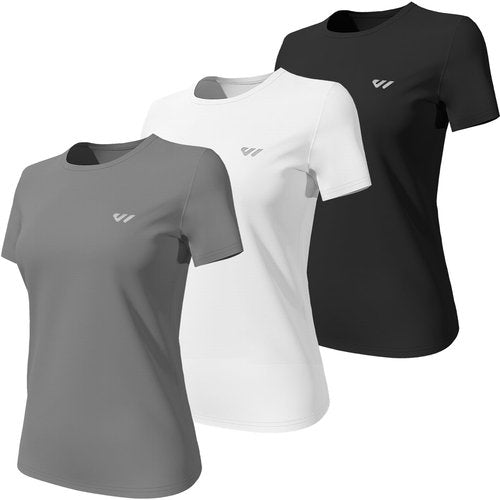 Wulbike Women Shirt Runing Quick Dry Athletic Gym Active T-Shirt Moisture Wicking Top UPF 50+ SPF Sun Protective