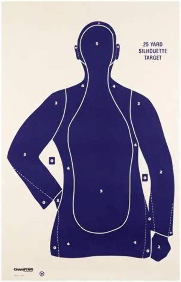 Champion Traps and Targets, Police Silhouette Target B21E (Per 100) (45759)