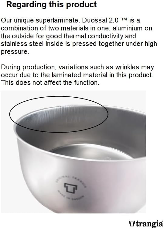 Trangia 25-23 Duossal 2.0 Camping Stove Kit with Stainless Steel Lined Pans