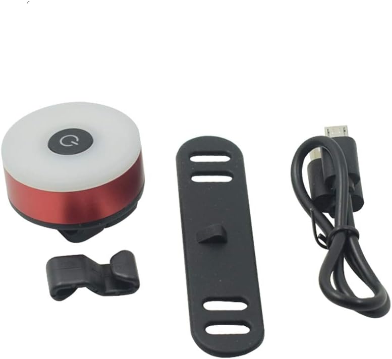 WASAGA Bike Tail Light, Sport LED Rear Bike Light USB Rechargeable, Red High Intensity Bicycle Taillight Waterproof, Helmet Backpack LED Lamp Safety Warning Strobe Light