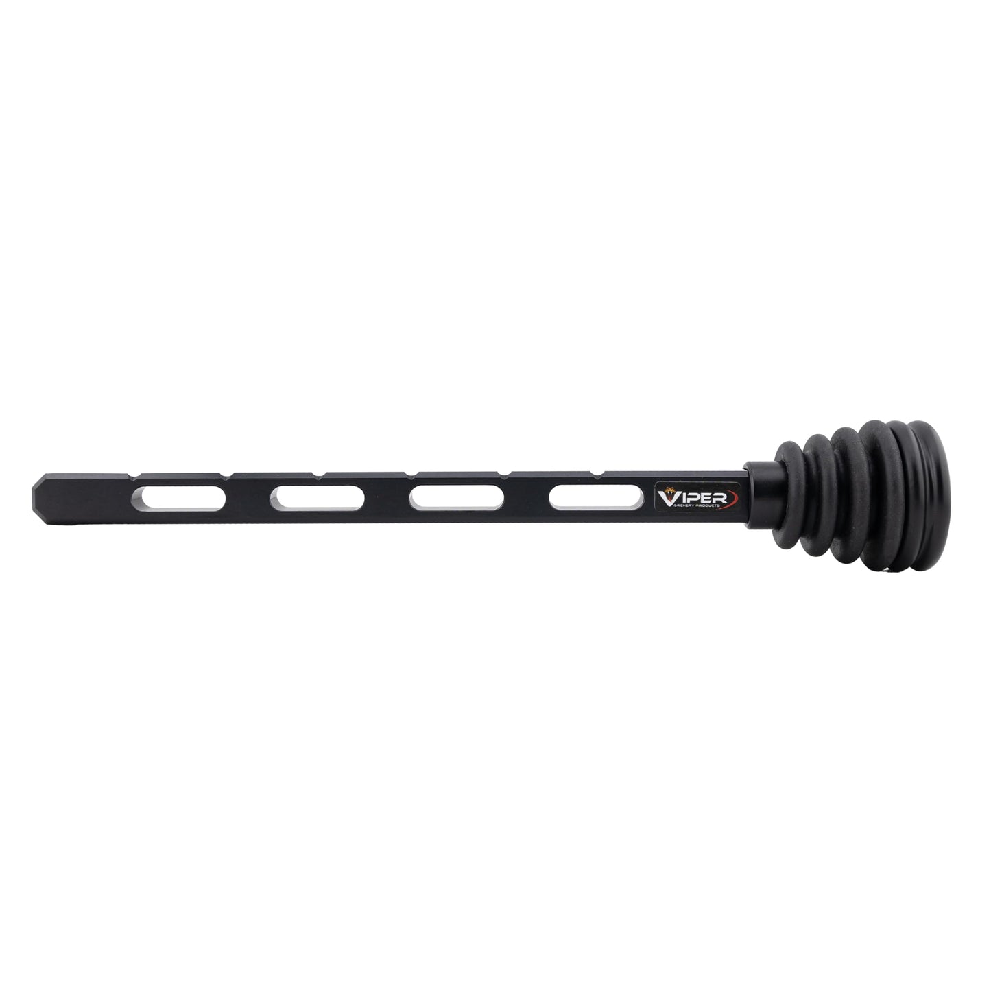 Viper Archery - Dovetail Riser Stabilizer for Compound Bows - Fits Directly in Bow Riser. Adjustable Length, Includes Lock Knob, Dampener & Weights - Archery Stabilizer Proundly Made in USA (8-inch)