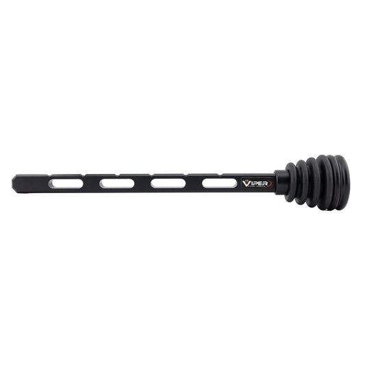 Viper Archery - Dovetail Riser Stabilizer for Compound Bows - Fits Directly in Bow Riser. Adjustable Length, Includes Lock Knob, Dampener & Weights - Archery Stabilizer Proundly Made in USA (8-inch)