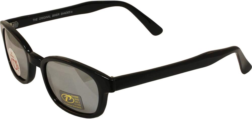 Unisex Biker Sunglasses - X-KD Silver & Smoked Lens, One Size - Stylish & Durable