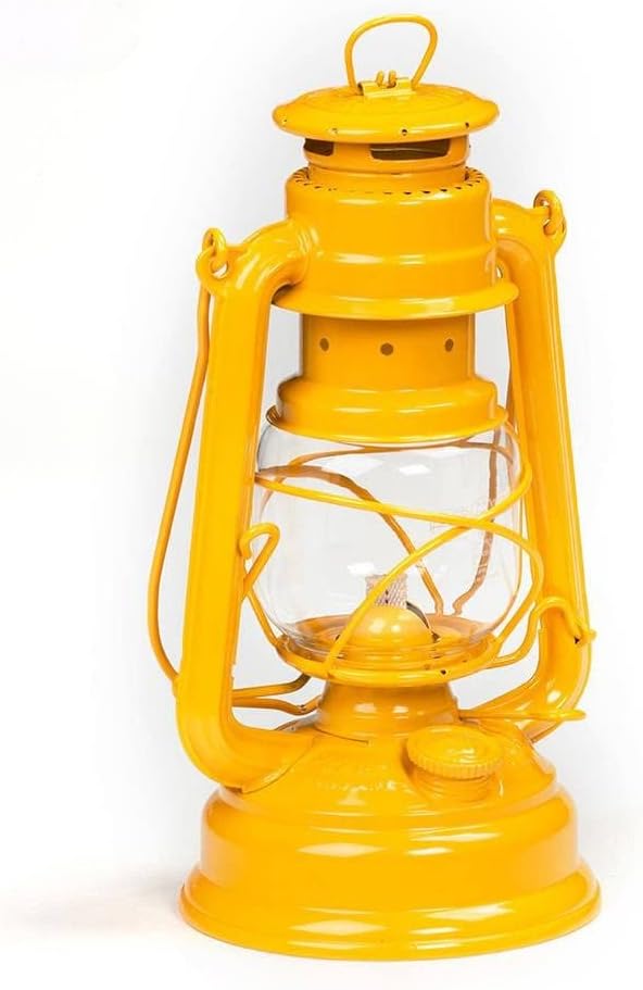 Outdoor Kerosene Fuel Lantern, German Made Weather Resistant Baby Special 276 Galvanized Hurricane Lamp for Camping or Patio, 10 Inches, Bronze