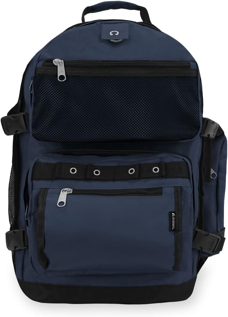 Everest Oversize Deluxe Backpack, Olive/Black, One Size