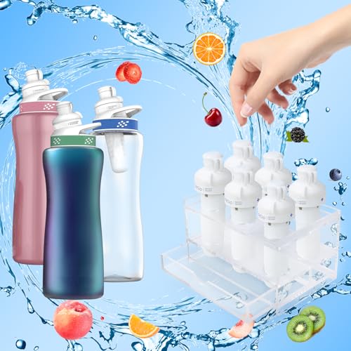 6 Holes Flavor Cartridge Holder For Cirkul,With Drip Tray, Sip Flavor Stable Cartridges Holder Compatible With Cirkul,Acrylic sips Stands