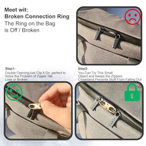 24 Pcs Zipper Clips Anti Theft Dual Opening Design Zipper Locks Small S Carabiner Clip Theft Clasp for Backpack Purse Luggage Suitcase