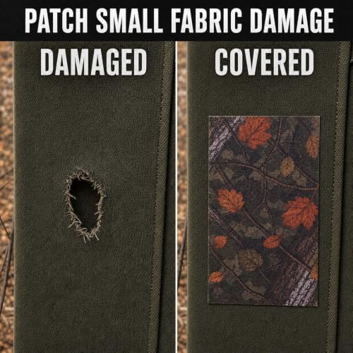 Camo Hunting Blind Repair Tape - Self Adhesive Fabric Patch Kit, 4 Inch Wide