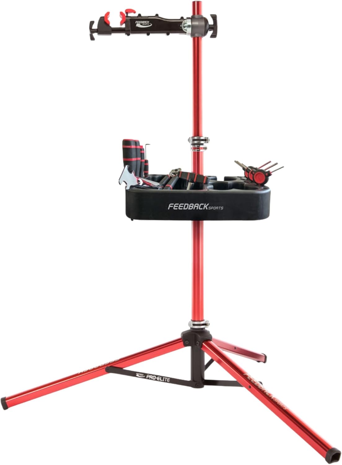 Feedback Sports | Tool Tray for Bike Repair Stands | Compatible W Upright Repair Stands | Black