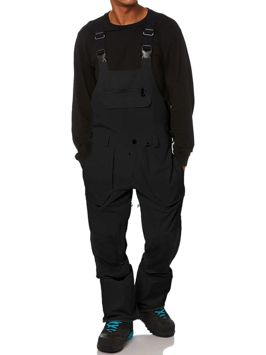 Newffr Men’s Snow Bib Water-Resistant Insulated Waterproof Snow Pants Ski Snowboard Overalls