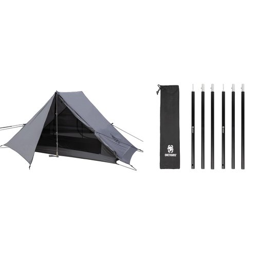 OneTigris HILLRIDGE Ultralight Backpacking Tent + Tent Poles