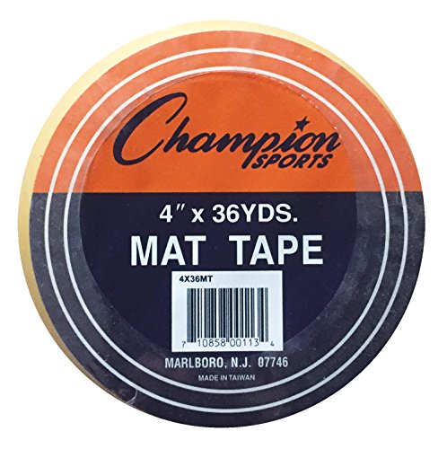Champion Sports Mat Tape - 4 Inch x 36 Yards Clear Gym & Wrestling Mat Tape - Variation of THIS Listing