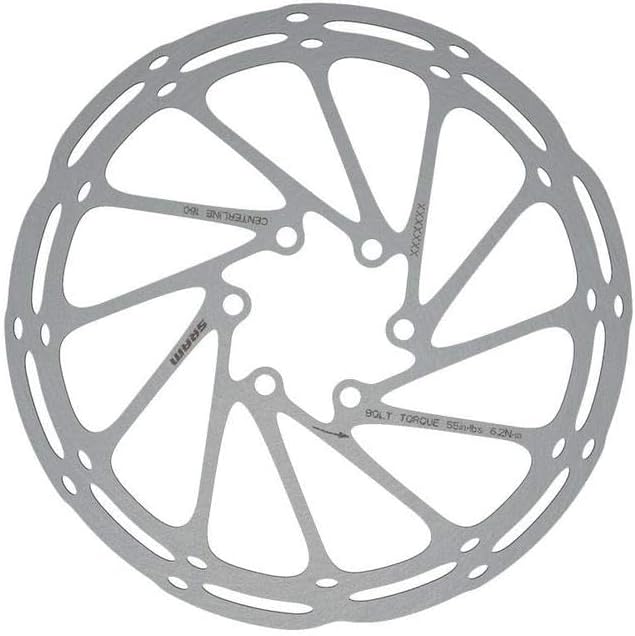 160mm SRAM CenterLine Silver Disc Brake Rotor - 6-Bolt for Superior Stopping Power