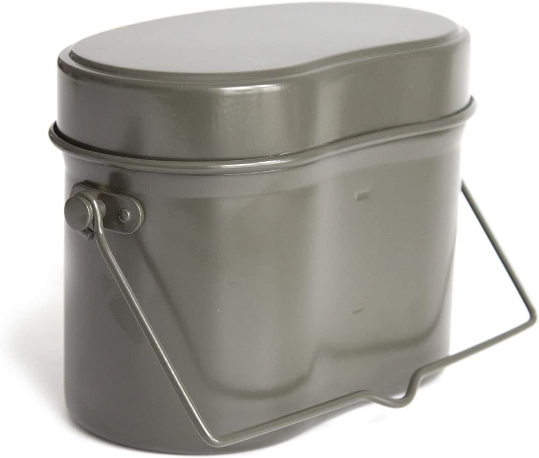 Japanese WW2 Mess Kit Grey WWII Collection Outdoor 3 in 1 Lunch Box Cookware