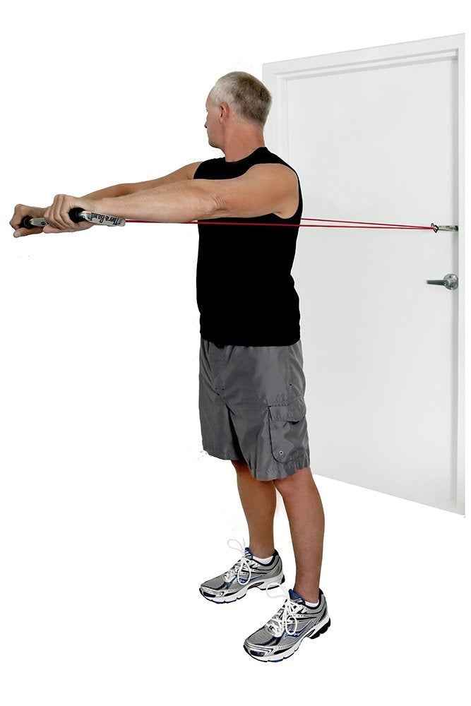 THERABAND Resistance Band Handles - Foam Grip Attachments for Upper & Lower Body Workouts