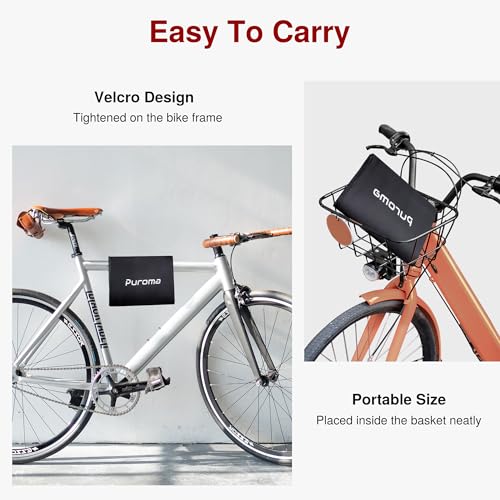Puroma Waterproof Bike Cover for 1-3 Bikes - Black 190T XXXL Size