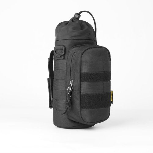 Rhinowalk Motorcycle Water Bottle Holder Bag Tactical Pouch with Drawstring Molle Insulated Bottle Bag to Keep Warm Cool