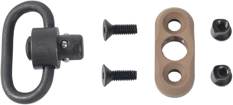 QD Swivel Mount 1.25 inch Push Button with Adaptor Base for Keymod Rail