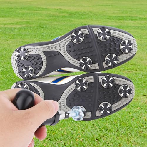 Golf Spike Removal Tool - Zinc Alloy Shoe Spike Wrench for Golf Shoes