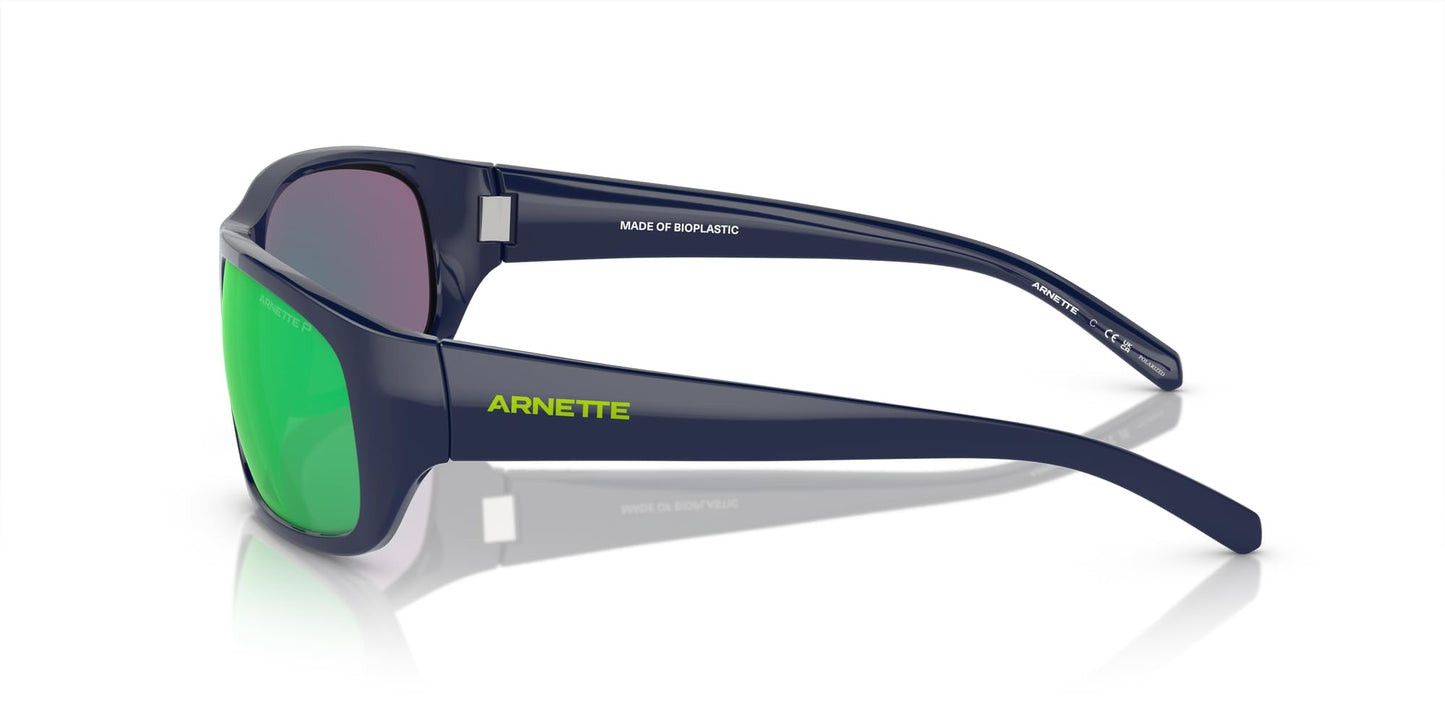 ARNETTE Sunglasses AN 4290 27541I Dark Blue/Grey Mirror Green Polar Policarbon