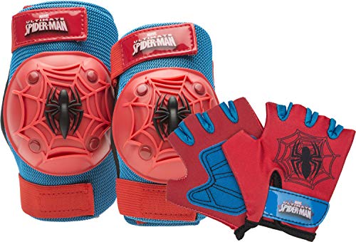 Spider-Man Child Bike Accessories - 3D Pad & Glove Set - Variations