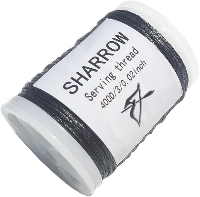 SHARROW 131 yard/120 m Archery Bow String Serving Thread Durable Nylon Bowstring Serving Thread for Compound Recurve Bow Tying Peep Sight Nock Point
