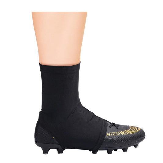 SEX POINT Spats Football Cleat Covers, Cleat Covers Football, Football Cleat Covers Youth for Soccer Baseball Kids Teenagers Adults, Cleat Spats Keeps Cleats Tied Turf Pellets Out (Black, Small)