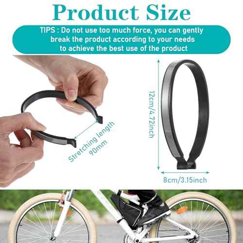 4Pcs High Reflective Cycling Trousers Clips, Safety Bicycle Elastic Ankle Cuffs Bands, Outdoor Recreation Cycling Trouser Clip Pant Leg Cuff Clip Reflective Gear for Riding Fishing Outdoor