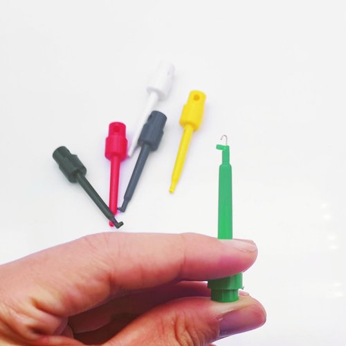 Leewoth 12pcs Hackle Pliers for Fly Tying Plastic Fly Hook Hackle Pliers Fishing Lures Or Hooks Display