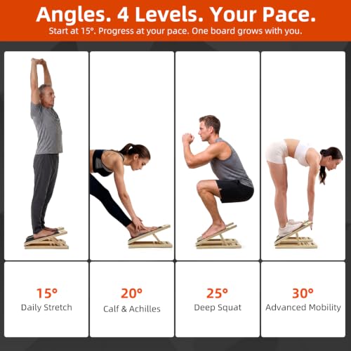 Slant Board for Exercise and Physical Therapy - Split Calf Stretcher