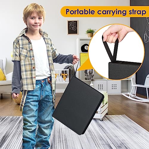 Black 900 Pockets Card Binder for Trading Cards & Sports Cards - Durable PU Cover Zip Organizer