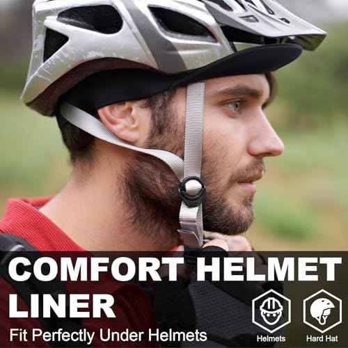 Cycling Cap for Men Women, Cooling Bike Hat with Sun Visor Summer Skull Cap Helmet Liner Bike Cap