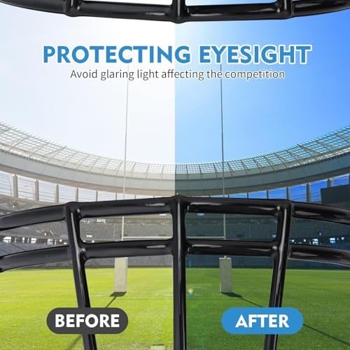 Football Helmet Visor Clear & Tinted 1 Pack - Easy Install & Game Day View