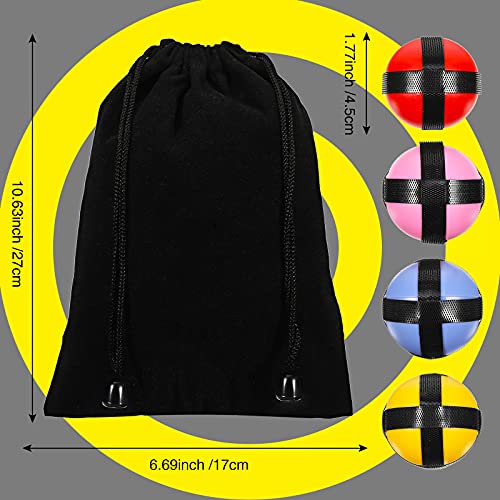 20 Pcs Sticky Dart Balls Set - 1.77 Inch Multi-Color Indoor Outdoor Game with Storage Bag