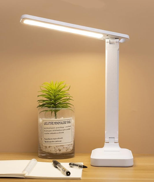 LED Desk Lamp for Office Home, Lamp Foldable & Portable Reading Light, Small LED Desk Light Strip, 3 Brightness