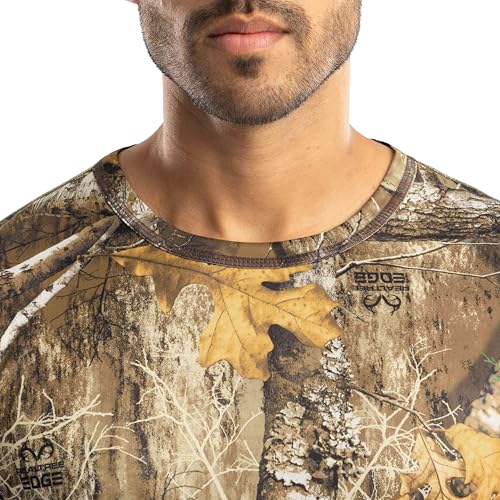 Realtree Mens Polyester Performance Baselayer Long Sleeve Thermal Underwear Top