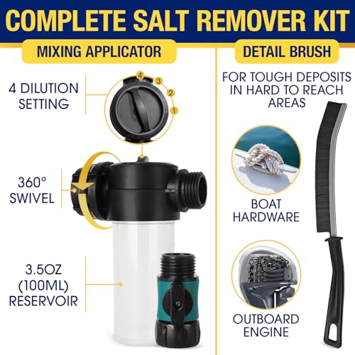 Salt Remover Kit for Boats and Vehicles - 32oz Concentrated Salt Dissolver